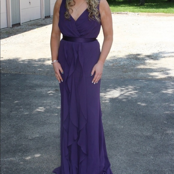 White by Vera Wang Dresses & Skirts - White by Vera Wang purple prom dress